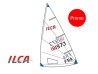 voile ilca laser avec numero